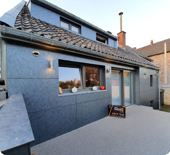 bardage en trespa sur facade
