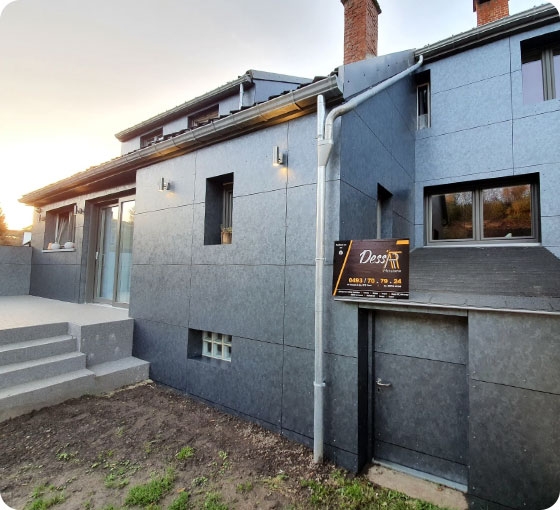bardage en trespa sur facade